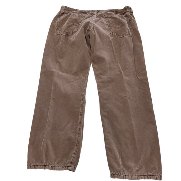 Adriano Goldschmied Pants Mens 36 x 29 Brown Protege Straight Leg Pima Cotton - Picture 3 of 8
